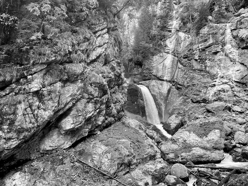 We climbed up to a waterfall just outside of town.
