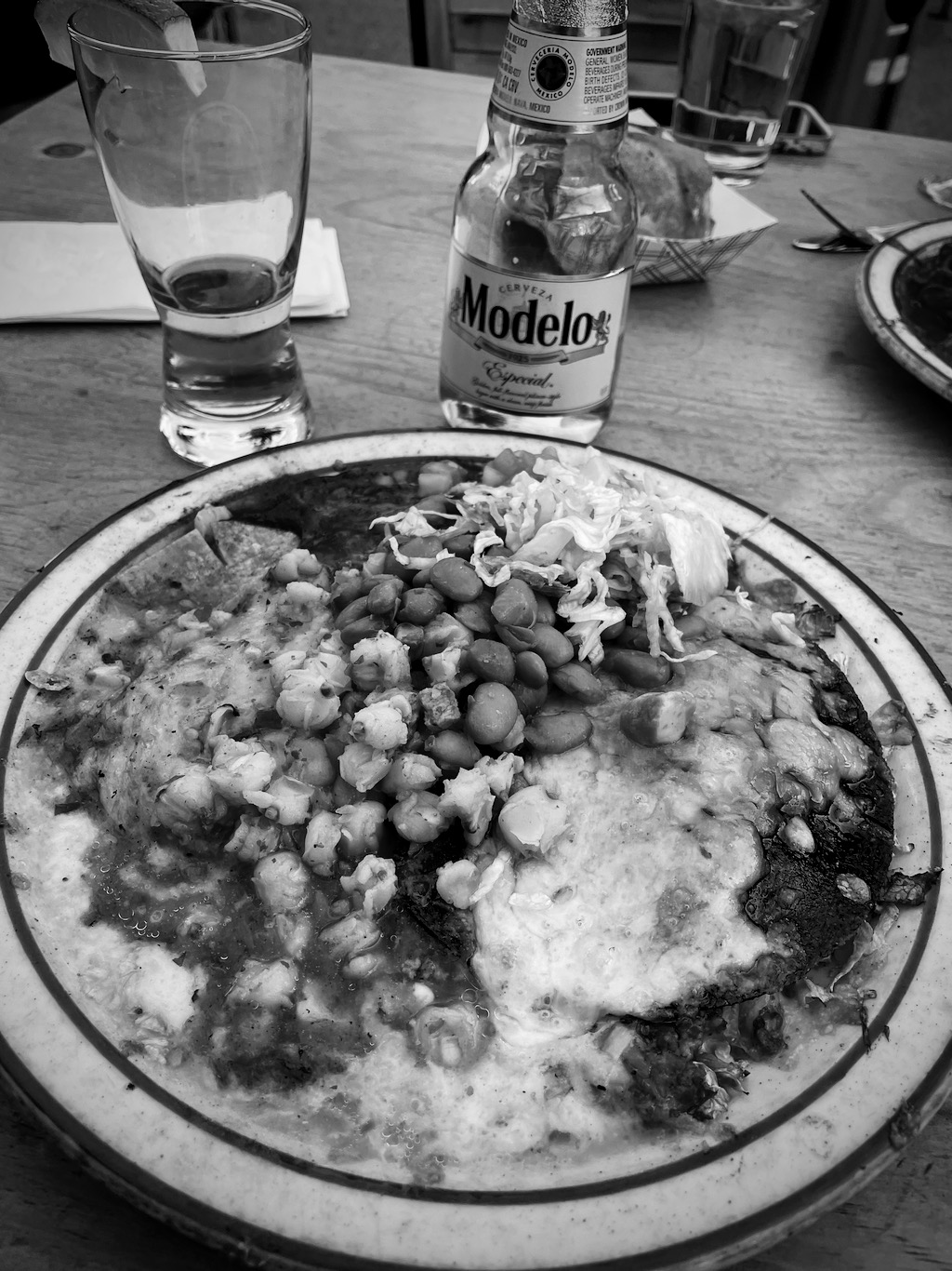 Enchiladas at The Shed, which were very close to as good as La Choza.