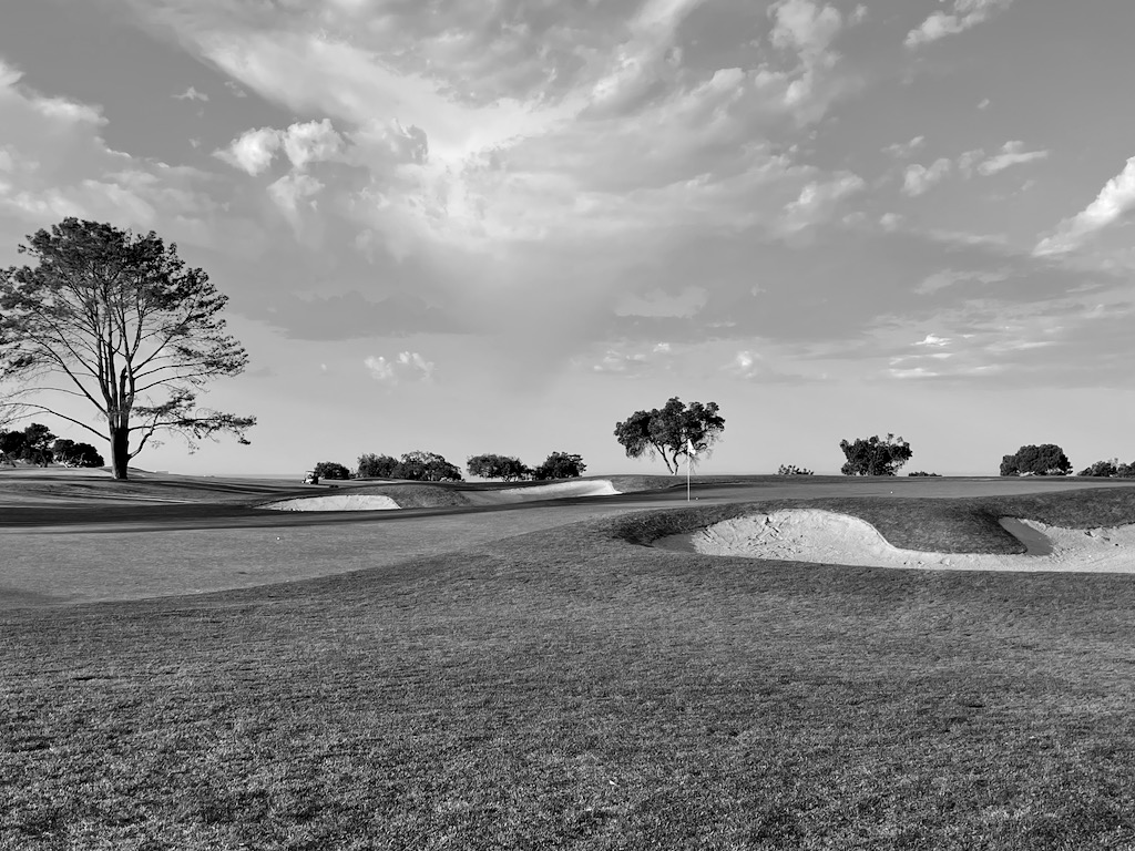 I played both courses at Torrey Pines, which sits atop the La Jolla cliffs north of San Diego.