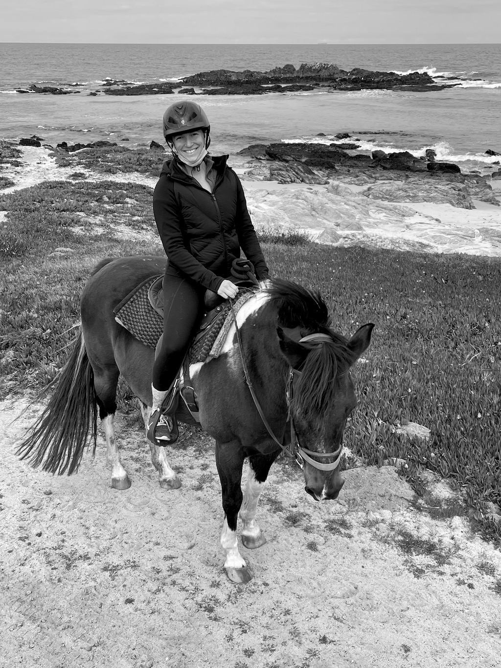 Shelby horseback riding.