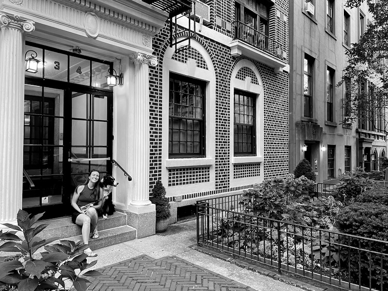 The real apartment Shelby's parents lived at when she was born. You can see the one we stopped at earlier in the month next door.