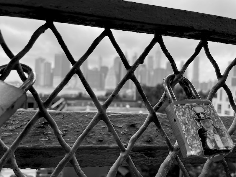 Looking at Manhattan from Brooklyn.